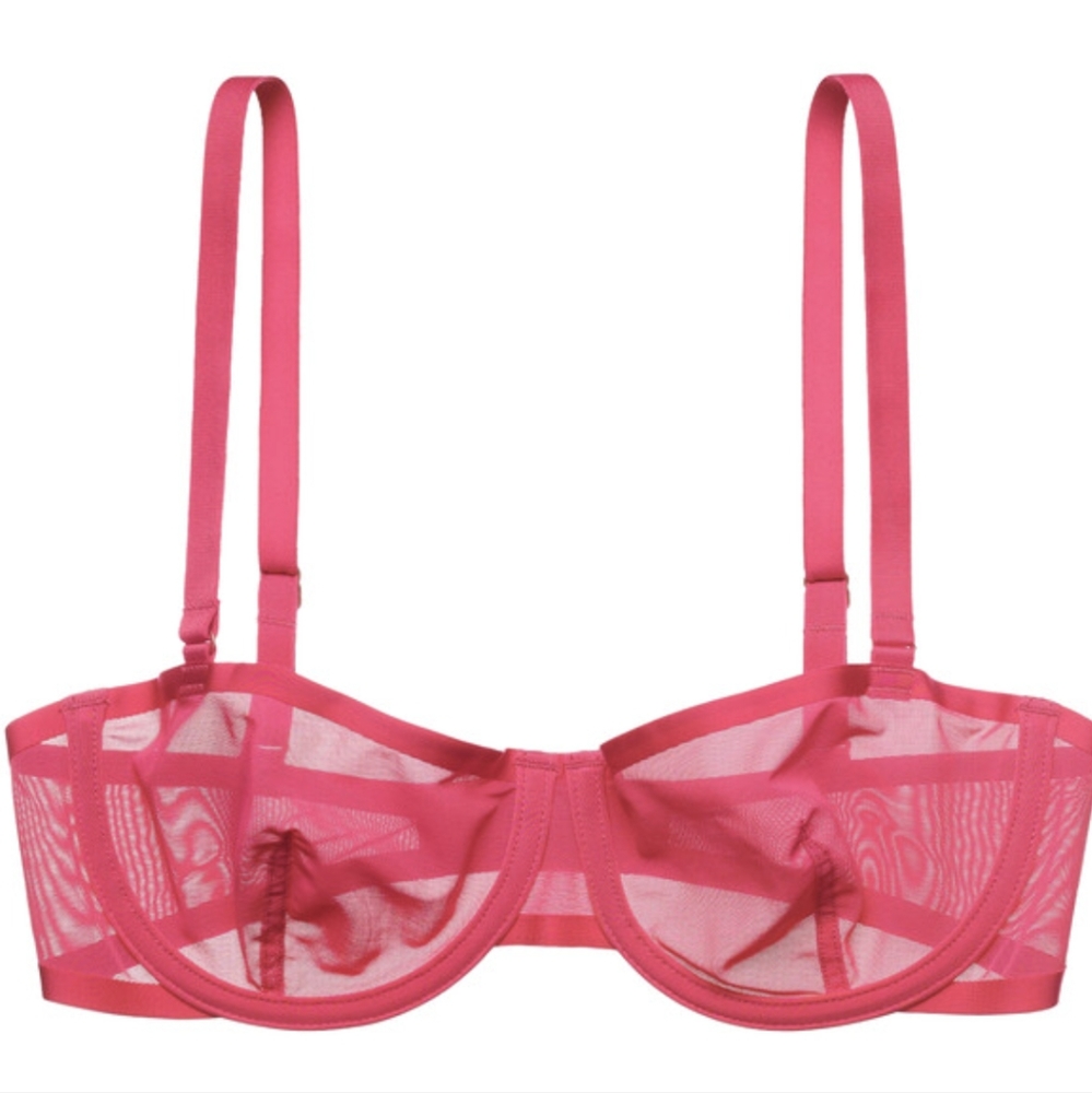 NWT | CUUP The Balconette Mesh, Fuchsia, 42E
